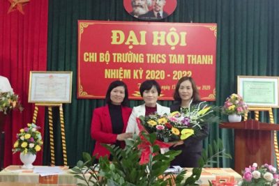 ĐẠI HỘI CHI BỘ TRƯỜNG THCS TAM THANH NHIỆM KỲ 2020 – 2022