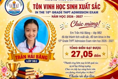 THCS TAM THANH HÔM NAY KHÔNG CHỈ ĐANG NỞ HOA – MÀ ĐANG BỪNG NỞ KHÁT VỌNG.
