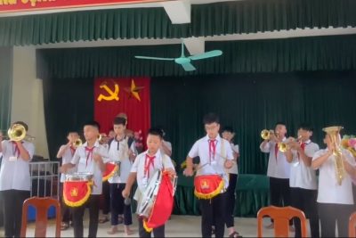 Học sinh trường THCS Tam Thanh hăng say tập luyện chuẩn bị cho tổng kết năm học