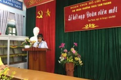 LỄ KẾT NẠP ĐOÀN VIÊN MỚI NĂM HỌC 2018-2019
